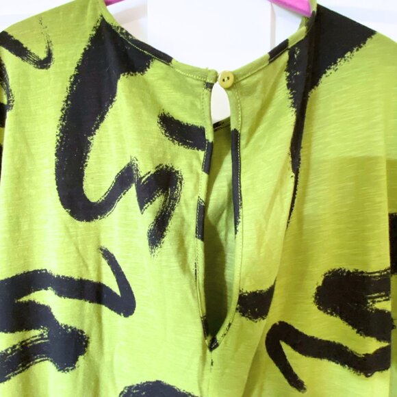 Green Smudge Jumpsuit - ASOS Curve Jersey Dolman Sleeve - Plus Size Romper - Picture 10 of 11